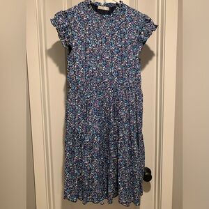 Amazon Brand blue flowered dress in a size Small.